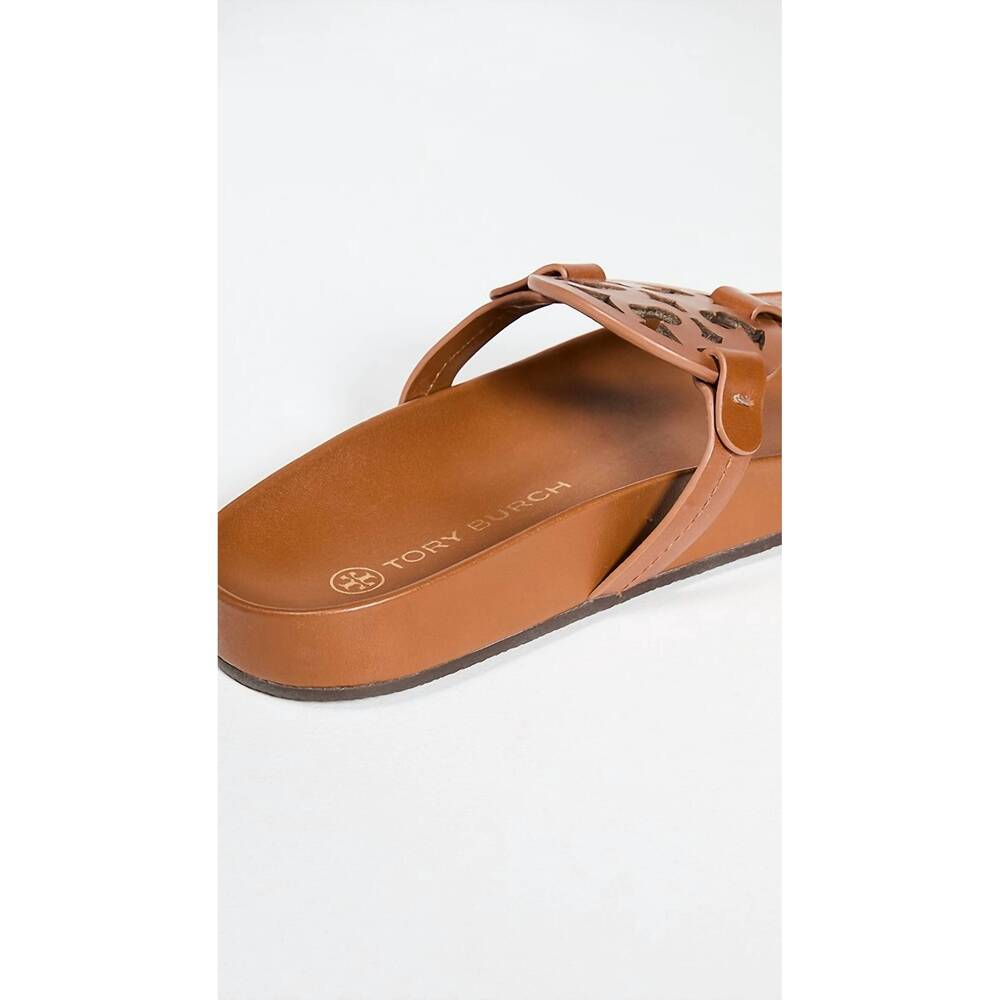 NEW TORY BURCH women's miller clouds sandal in bourbon - Picture 3 of 5